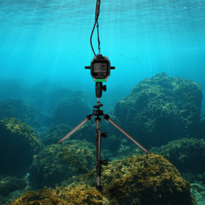Seavu Explorer mounted on Seafloor Stand capturing live underwater footage of the seabed