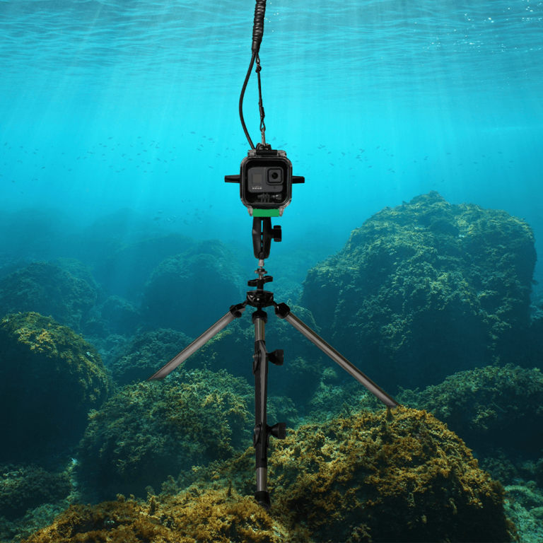 Seavu Explorer mounted on Seafloor Stand capturing live underwater footage of the seabed