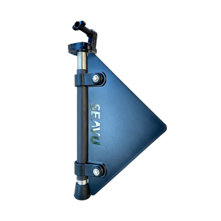 Weight and fin for Gopro or DJI action camera to use as a drop camera for fishing and underwater inspections
