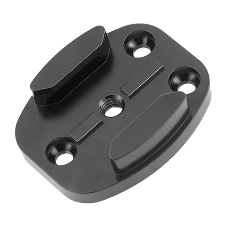 Sturdy aluminum alloy base with screw holes and a 1/4-inch thread