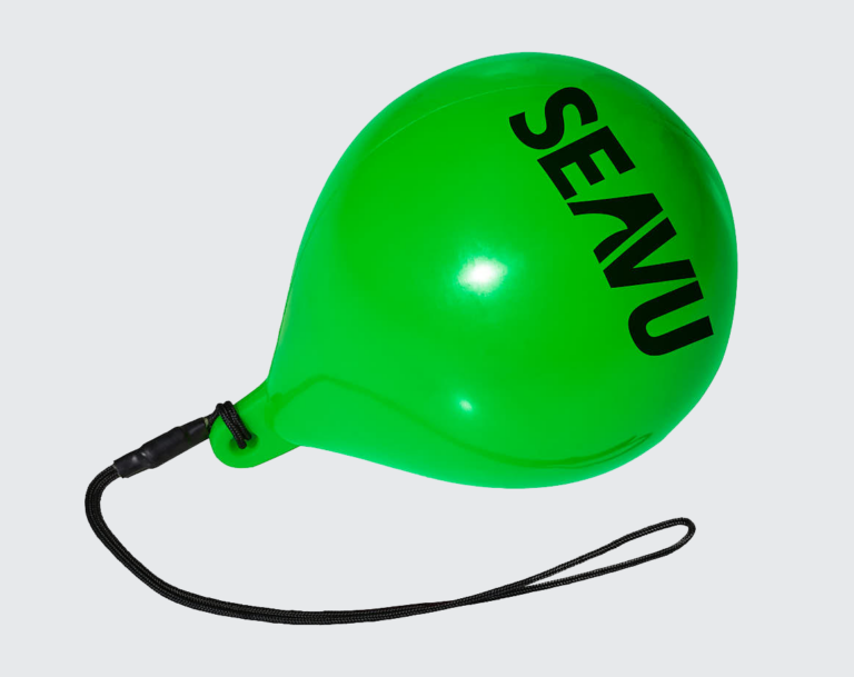 Seavu Buoy for stabilising and suspending underwater camera at desired depth