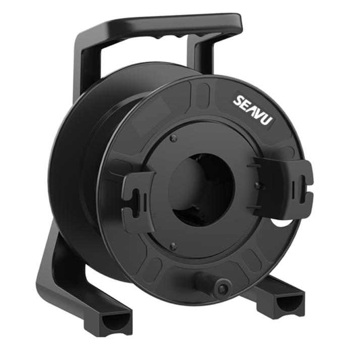 Seavu Seeker cable reel for managing 27m and 52m cables